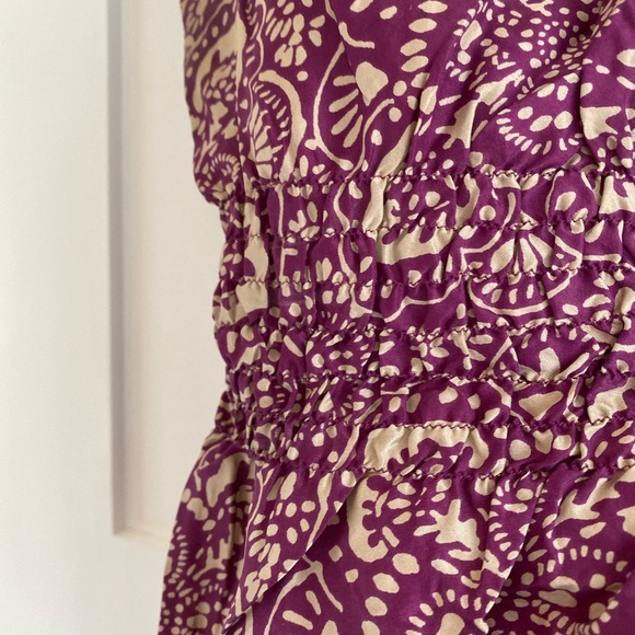 100% silk Top w/ brass buttons - Picture 8 of 10